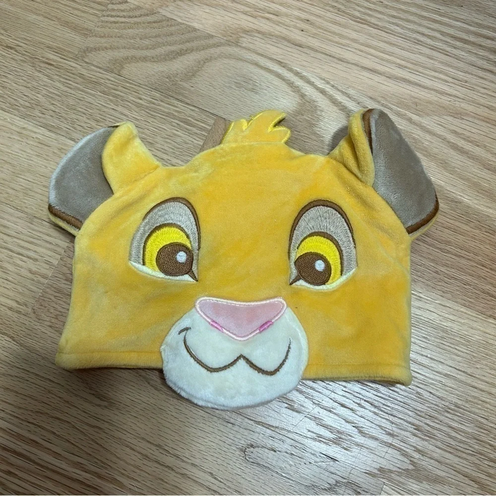 Disney Baby Simba Footless Pajamas Body Suit Lion King 12-18 mos W/ Hat Yelllow